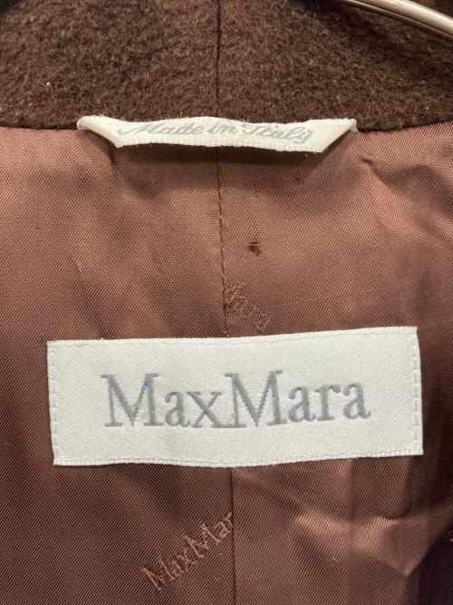 MaxMara（マックスマーラ）MaxMara (マックスマーラ) ウールカシミヤダブルコート ブラウン サイズ:42の古着・服飾アイテム