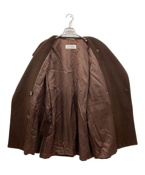 MaxMara（マックスマーラ）MaxMara (マックスマーラ) ウールカシミヤダブルコート ブラウン サイズ:42の古着・服飾アイテム