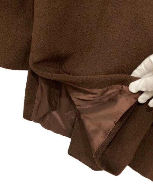 MaxMara（マックスマーラ）MaxMara (マックスマーラ) ウールカシミヤダブルコート ブラウン サイズ:42の古着・服飾アイテム