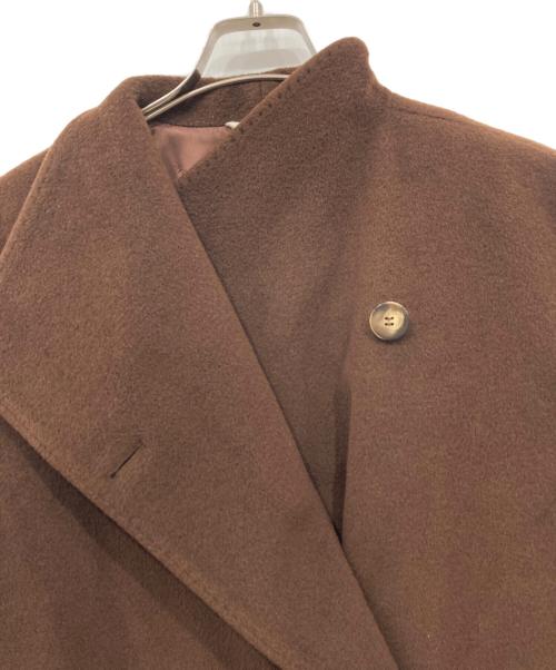 MaxMara（マックスマーラ）MaxMara (マックスマーラ) ウールカシミヤダブルコート ブラウン サイズ:42の古着・服飾アイテム