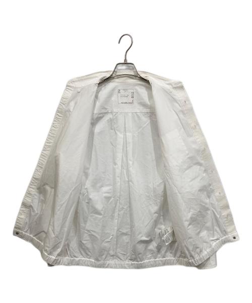 sacai（サカイ）sacai (サカイ) DRAWSTRING COTTON POPLIN SHIRT ホワイト サイズ:2の古着・服飾アイテム