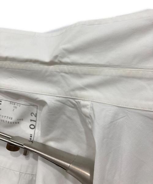 sacai（サカイ）sacai (サカイ) DRAWSTRING COTTON POPLIN SHIRT ホワイト サイズ:2の古着・服飾アイテム