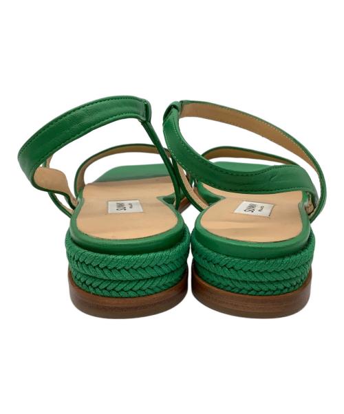 PELLICO SUNNY（ペリーコサニー）PELLICO SUNNY (ペリーコサニー) PELLICO SUNNY ジュートフラットサンダル グリーン サイズ:35の古着・服飾アイテム