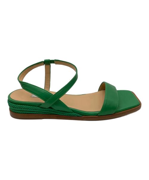 PELLICO SUNNY（ペリーコサニー）PELLICO SUNNY (ペリーコサニー) PELLICO SUNNY ジュートフラットサンダル グリーン サイズ:35の古着・服飾アイテム