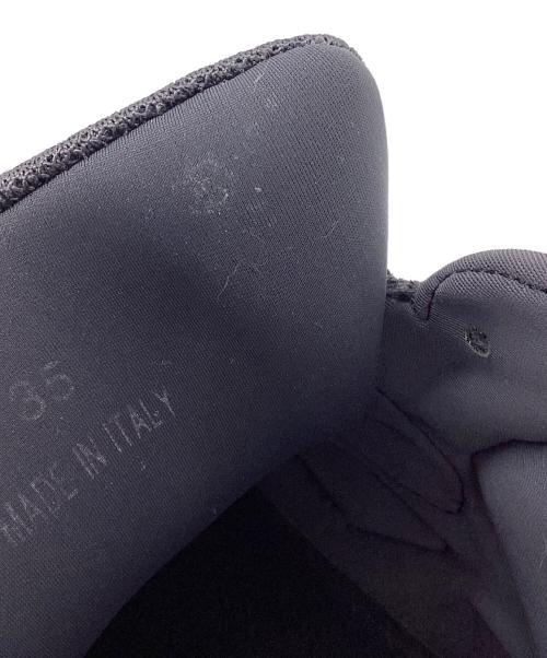 MM6 Maison Margiela（エムエムシックスメゾンマルジェラ）MM6 Maison Margiela (エムエムシックスメゾンマルジェラ) ハイトップ パフレア ランナー ブラック サイズ:35の古着・服飾アイテム