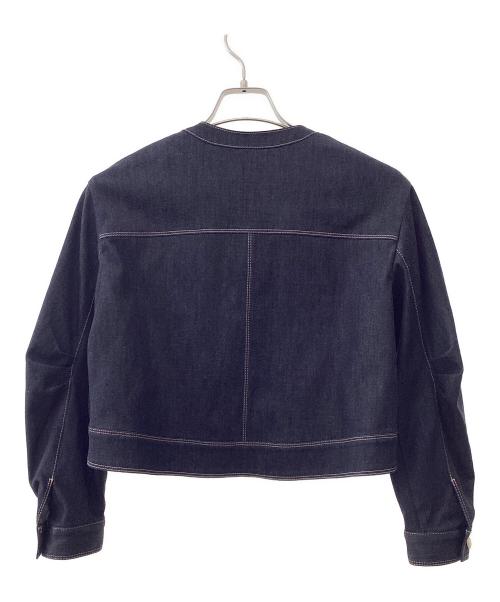 ANAYI（アナイ）ANAYI (アナイ) デニムライクジップアップジャケット インディゴ サイズ:36の古着・服飾アイテム