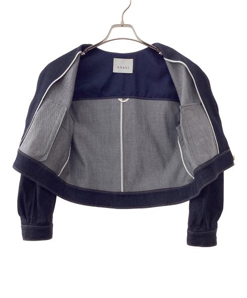 ANAYI（アナイ）ANAYI (アナイ) デニムライクジップアップジャケット インディゴ サイズ:36の古着・服飾アイテム