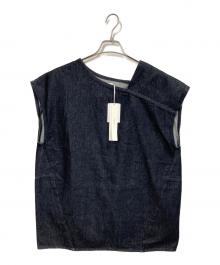 MANOF（マノフ）の古着「SLANT NECK DENIM TOPS」｜インディゴ