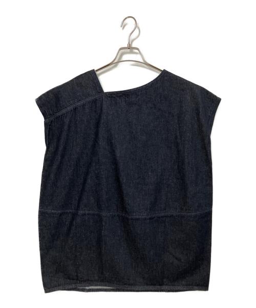 MANOF（マノフ）MANOF (マノフ) SLANT NECK DENIM TOPS インディゴ サイズ:FREEの古着・服飾アイテム