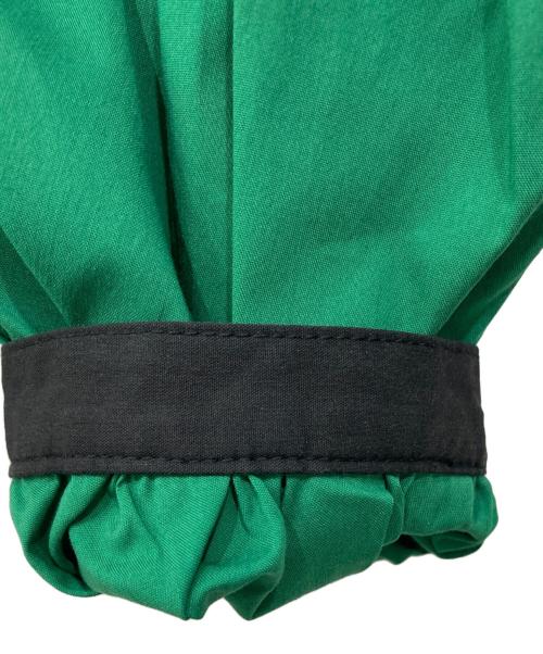 Adonisis（アドニシス）Adonisis (アドニシス) 3レースミックスバルーンスリーブブラウス グリーン サイズ:Fの古着・服飾アイテム