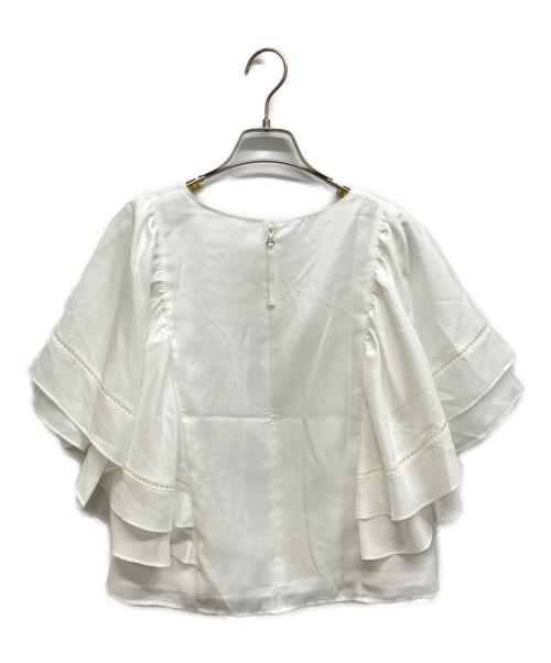 TO BE CHIC（トゥービーシック）TO BE CHIC (トゥービーシック) ソフトブライトクロス ブラウス ホワイト サイズ:42の古着・服飾アイテム
