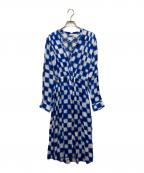 DRIES VAN NOTENドリスヴァンノッテン）の古着「チュニックワンピース」｜ブルー×ホワイト