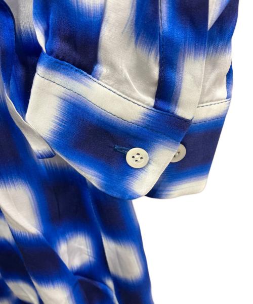 DRIES VAN NOTEN（ドリスヴァンノッテン）DRIES VAN NOTEN (ドリスヴァンノッテン) チュニックワンピース ブルー×ホワイト サイズ:34の古着・服飾アイテム