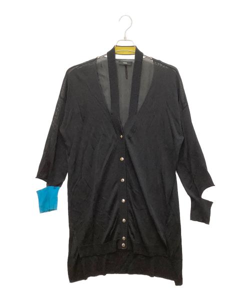 DIESEL（ディーゼル）DIESEL (ディーゼル) カーディガン ブラック サイズ:Mの古着・服飾アイテム