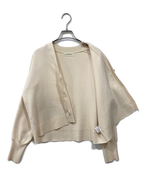 INED（イネド）INED (イネド) スムースカーディガン アイボリー サイズ:9の古着・服飾アイテム