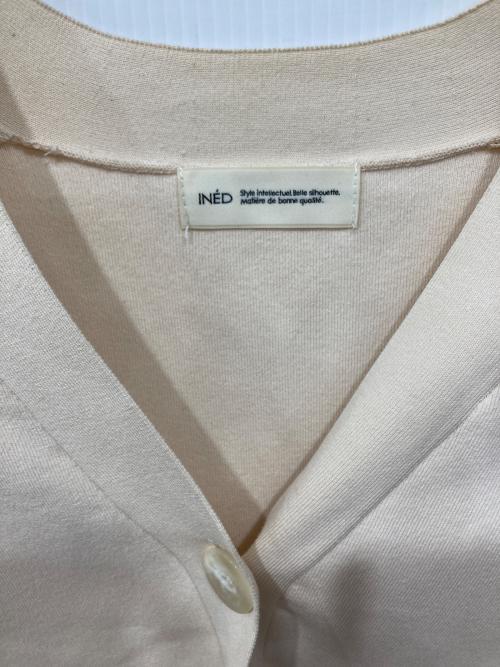 INED（イネド）INED (イネド) スムースカーディガン アイボリー サイズ:9の古着・服飾アイテム