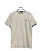 FRED PERRYフレッドペリー）の古着「CREPE PIQUE T-SHIRT」｜アイボリー