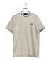 FRED PERRY（フレッドペリー）の古着「CREPE PIQUE T-SHIRT」｜アイボリー