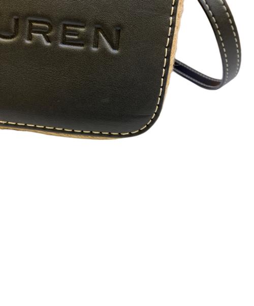 LAUREN RALPH LAUREN（ローレンラルフローレン）LAUREN RALPH LAUREN (ローレンラルフローレン) キャンバス ミニ Debby ドローストリングバッグ グレーの古着・服飾アイテム