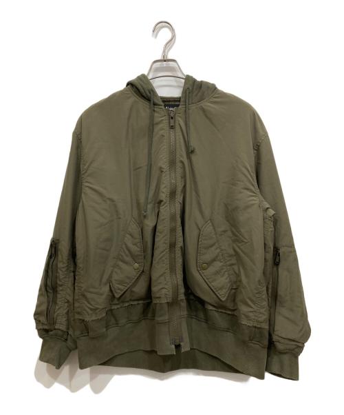 UNDERCOVERISM（アンダーカバーイズム）UNDERCOVERISM (アンダーカバーイズム) Bomber Jacket MA-1 カーキ サイズ:3の古着・服飾アイテム