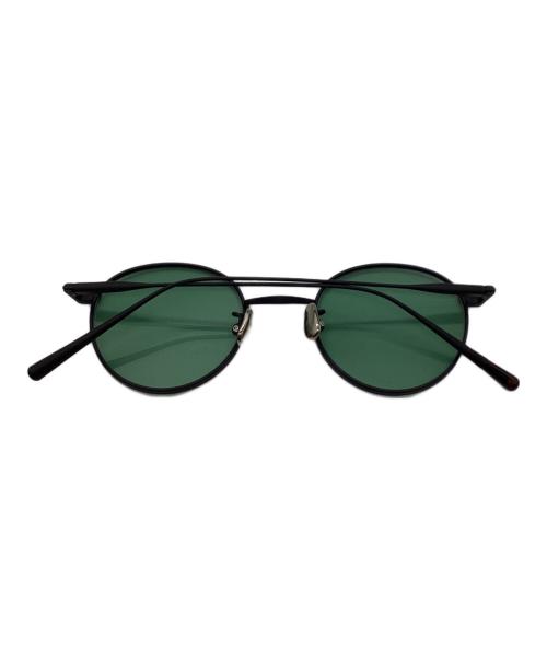 BLANC（ブラン）BLANC (ブラン) サングラス ブラック×グリーン サイズ:47□23 142の古着・服飾アイテム