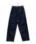 DANTON (ダントン) カラーデニム ベルテッドイージーパンツ インディゴ サイズ:38 未使用品：8000円
