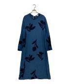 marimekkoマリメッコ）の古着「レーヨンワンピース」｜ブルー