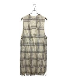 GALERIE VIE（ギャルリーヴィー）の古着「ウールカシミヤブランケット ロングジレ」｜アイボリー