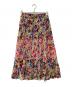 VIVIENNE TAM (ヴィヴィアンタム) 小花柄パッチワークフリルギャザー スカート マルチカラー サイズ:40：7000円
