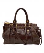 MIU MIUミュウミュウ）の古着「2WAYショルダーバッグ」｜ブラウン