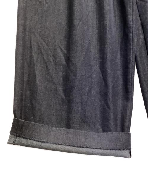 SOEJU（ソージュ）SOEJU (ソージュ) デニムライクタックワイドパンツ インディゴ サイズ:Lの古着・服飾アイテム