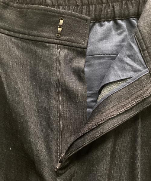 SOEJU（ソージュ）SOEJU (ソージュ) デニムライクタックワイドパンツ インディゴ サイズ:Lの古着・服飾アイテム
