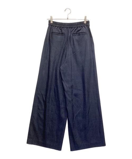 SOEJU（ソージュ）SOEJU (ソージュ) デニムライクタックワイドパンツ インディゴ サイズ:Lの古着・服飾アイテム