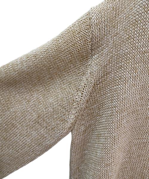 Plage（プラージュ）Plage (プラージュ) LINEN MIX Vネック ニット ベージュ サイズ:Freeの古着・服飾アイテム