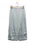 overdue flair（オーバーデュー フレア）の古着「STRIPE JACQUARD PENCIL SKIRT」｜ライトブルー