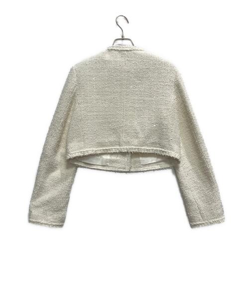 the Barnnet（ザ バーネット）the Barnnet (ザ バーネット) Melina Tweed Set-up Jacket ホワイト サイズ:FREE 未使用品の古着・服飾アイテム