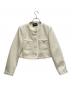 the Barnnet（ザ バーネット）の古着「Melina Tweed Set-up Jacket」｜ホワイト