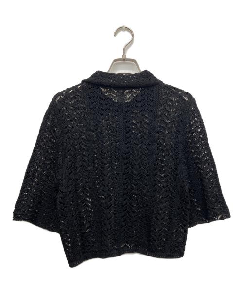 TODAYFUL（トゥデイフル）TODAYFUL (トゥデイフル) Lace Knit Shirts ブラック サイズ:Freeの古着・服飾アイテム