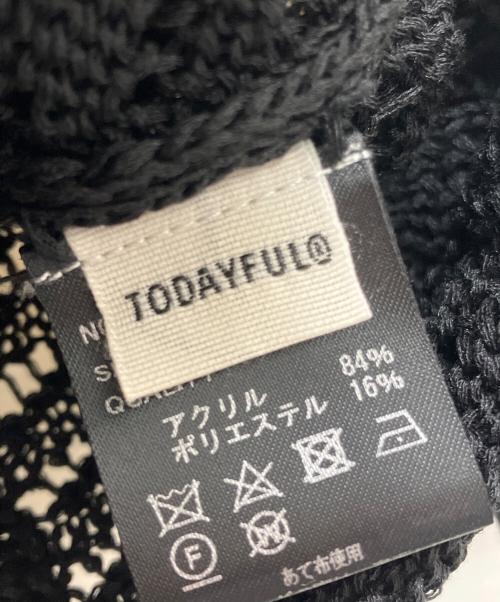 TODAYFUL（トゥデイフル）TODAYFUL (トゥデイフル) Lace Knit Shirts ブラック サイズ:Freeの古着・服飾アイテム