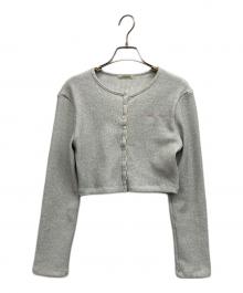 overdue flair（オーバーデュー フレア）の古着「GLITTERY JERSEY CARDIGAN」｜グレー