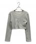 overdue flair（オーバーデュー フレア）の古着「GLITTERY JERSEY CARDIGAN」｜グレー