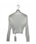 overdue flair (オーバーデュー フレア) SHEER GLOSSY RIBBED CARDIGAN ホワイト サイズ:Free：8000円