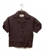 TODAYFULトゥデイフル）の古着「Halfsleeve Box Shirts」｜ブラウン