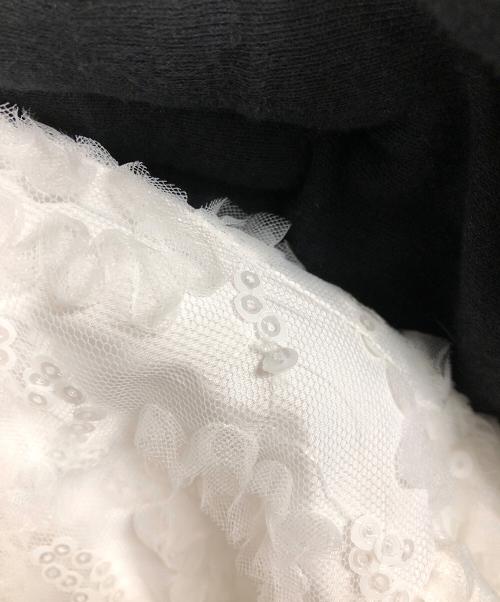 TSURU by MARIKO OIKAWA（ツルバイマリコオイカワ）TSURU by MARIKO OIKAWA (ツルバイマリコオイカワ) pas de chat/スパンコールトップス ホワイト サイズ:FREEの古着・服飾アイテム