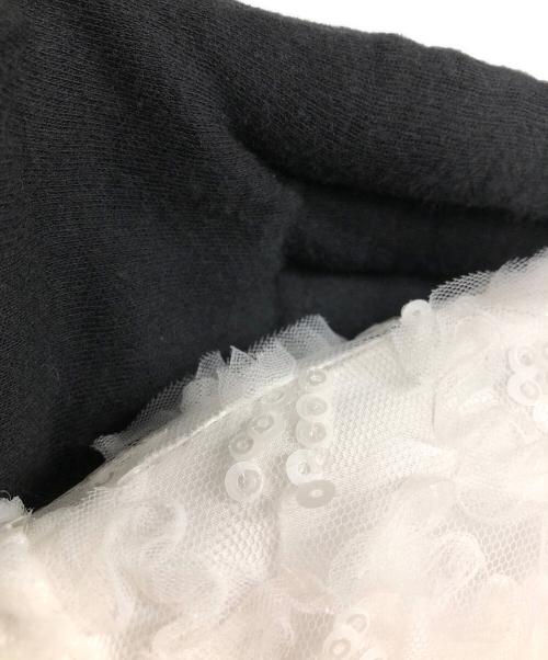 TSURU by MARIKO OIKAWA（ツルバイマリコオイカワ）TSURU by MARIKO OIKAWA (ツルバイマリコオイカワ) pas de chat/スパンコールトップス ホワイト サイズ:FREEの古着・服飾アイテム