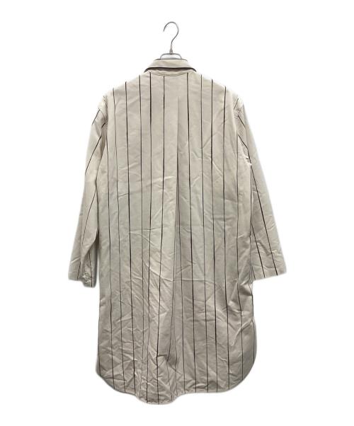 JIL SANDER（ジルサンダー）JIL SANDER (ジルサンダー) ピンストライプロングシャツ ベージュ サイズ:38の古着・服飾アイテム