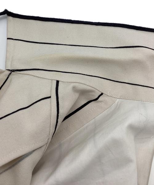 JIL SANDER（ジルサンダー）JIL SANDER (ジルサンダー) ピンストライプロングシャツ ベージュ サイズ:38の古着・服飾アイテム