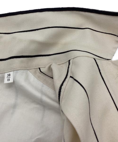 JIL SANDER（ジルサンダー）JIL SANDER (ジルサンダー) ピンストライプロングシャツ ベージュ サイズ:38の古着・服飾アイテム