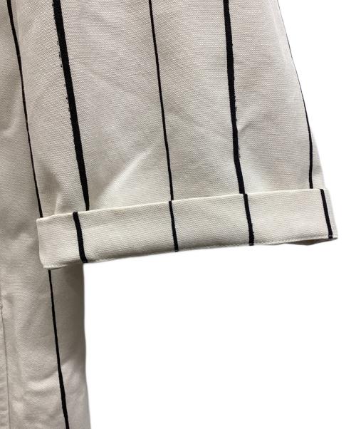 JIL SANDER（ジルサンダー）JIL SANDER (ジルサンダー) ピンストライプロングシャツ ベージュ サイズ:38の古着・服飾アイテム