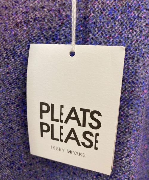 PLEATS PLEASE（プリーツプリーズ）PLEATS PLEASE (プリーツプリーズ) GRAINY TULLE T パープル/マルチカラー サイズ:Freeの古着・服飾アイテム